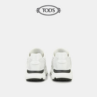 TOD'S2021春夏女鞋女士牛皮拼织物运动鞋 白色 35