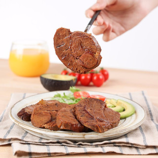 鲨鱼菲特 即食牛肉 低脂健身代餐牛腱子肉 酱牛肉熟食高蛋白速食食品 8袋纯牛肉 健康轻食