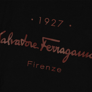 菲拉格慕(Salvatore Ferragamo) ×京东独家系列男士1927印花标识T恤0744996_.  _  S