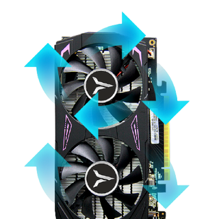 yeston 盈通 GTX 1650 4G D6 大地之神 GA 显卡 4GB 黑色