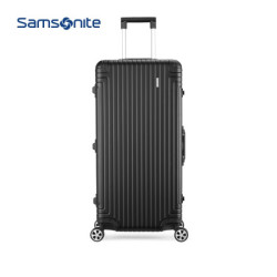 新秀丽 镁铝合金铝框拉杆箱Samsonite/万向轮行李箱男女旅行箱登机箱 DB3 黑色 30英寸