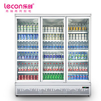 乐创(lecon)展示柜冷冻 饮料柜 下置大容积立式三门嵌入式便利店果蔬水果保鲜柜 LC-J-ZSD03