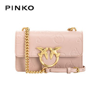 PINKO 21SS春夏款 奢侈品 女士浮雕Love Birds徽标mini飞鸟包1N20D0Y7J7 O81