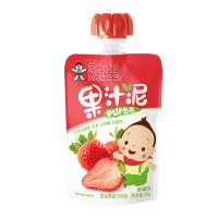 BabyMun-Mun 贝比玛玛 旺旺 贝比玛玛 儿童维C 苹果草莓味 水果泥90g*1袋