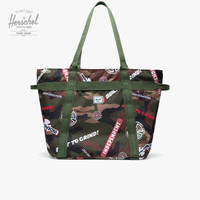 Herschel x Independent 联名款托特包 Alexander Zip单肩包1065 迷彩Logo
