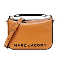 马克·雅可布 MARC JACOBS  女士THE SOFT BOX系列橘色牛皮革单肩斜挎包 M0017037703