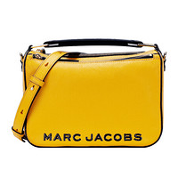 马克·雅可布 MARC JACOBS 女士THE SOFT BOX系列黄色牛皮革单肩斜挎包 M0017037711