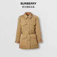 博柏利（BURBERRY）2021秋冬菱形绗缝尼龙帆布战地夹克80358871 典藏米色 XL