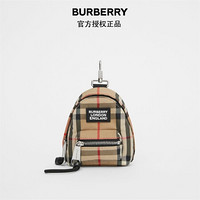 博柏利（BURBERRY）2021秋冬Vintage 格纹双肩包吊饰80310611 典藏米色 1