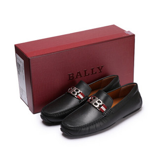 巴利 BALLY 奢侈品 男士牛皮休闲皮鞋 黑色 PISAN/300 6225994 5.5/39.5码