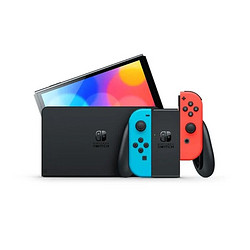Nintendo 任天堂 海外版 Switch OLED款 高续航游戏机 红蓝
