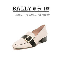 BALLY 巴利 女士骨白色皮质浅口鞋皮鞋 JANELLE 30 308 6225783 3.5/36.5码