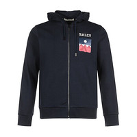 巴利 BALLY 男士棉质Crest连帽运动外套上衣海军蓝色 M5BA630F 7S255 710 6235780 XS码 165/88A