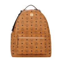 MCM 女士 Stark Visetos系列时尚棕色双肩背包 MMKASVE26CO001
