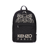 高田贤三 KENZO 21春夏 男女同款织物虎头字母刺绣双肩背包中号 黑色 FB5 5SF300 FR4 99