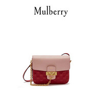 Mulberry/玛珀利 秋冬新款 Keeley拼色单肩斜挎学院包女包HH5888 粉红色