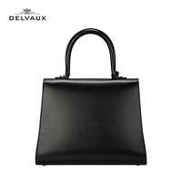 DELVAUX 包包女包奢侈品单肩斜挎包中号手袋经典系列 Brillant 黑色