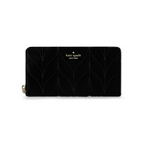 Kate Spade 凯特丝蓓 女士黑色绒布手拿钱包 WLRU5530 001