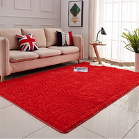 KAYE 卡也 长毛地毯家用加厚大面积客厅茶几沙发毯子满铺垫子卧室床边毯定制 CSSM-红色 70x160 cm