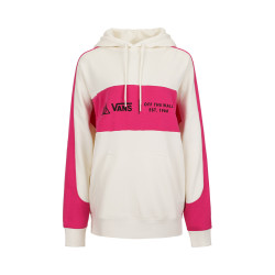 VANS 范斯 棉柔恒温 女款时尚拼接长袖连帽卫衣
