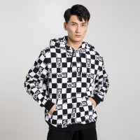 VANS 范斯 经典棋盘格 男女款耐磨舒适内短绒长袖连帽卫衣