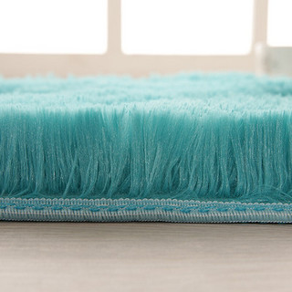 KAYE 卡也 加厚长毛地毯 蓝色 160*230cm
