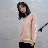 Timberland 添柏岚 女装卫衣21秋装新款户外休闲圆领套头毛圈