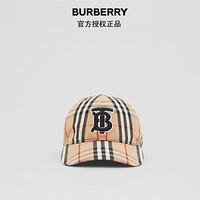 博柏利（BURBERRY）2021秋冬Vintage 格纹专属标识图案棉质棒球帽80385041 典藏米色 L