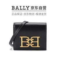 巴利 BALLY 女士皮质单肩斜挎包短款钱包钱夹黑色金属B-Chain BRITNEY W 30 6236554