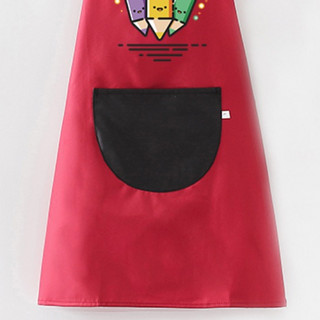 西松屋 XH-1337VJ9oou 儿童饭衣 水笔画红色黑兜 155cm