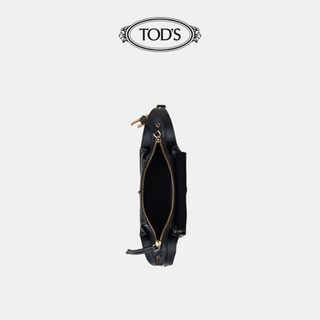 TOD'S官方2021早秋新款女包女士迷你皮革手袋手提包单肩包女 黑色