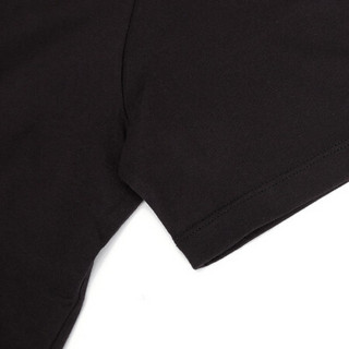 MCM 奢侈品 男士1976系列经典Logo图案棉质圆领短袖黑色T恤 MHTASMM04BT00S
