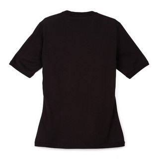 MCM 奢侈品 女士1976系列LOGO图案棉质紧身版型圆领短袖黑色经典印花T恤 MFTASMM03BT00M