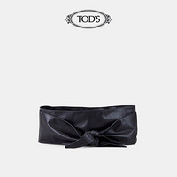 TOD'S官方2021夏季新品女士黑色羊皮腰带女装饰配饰配件简约 黑色 80cm