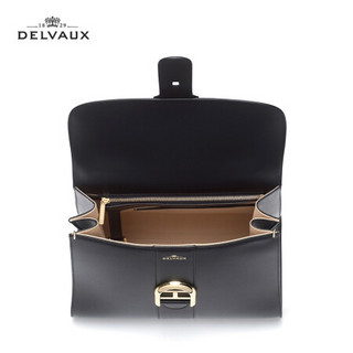 DELVAUX 奢侈品女包单肩斜挎手提包 Brillant系列 黑色