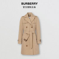 博柏利（BURBERRY）2021秋冬伊斯灵顿版型 – 短款 Trench 风衣80279471 蜜色 04