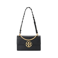 托里·伯奇 TORY BURCH 奢侈品 TB女包 MILLER系列牛皮革/牛剖层革手提单肩包黑色中号 81688 001