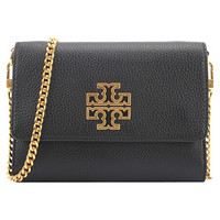 托里·伯奇（TORY BURCH） 女士牛皮革黑色单肩斜挎包 67296-001