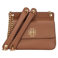 托里·伯奇（TORY BURCH） 女士牛皮革棕黄色单肩斜挎包 67295-209