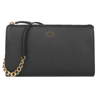 托里·伯奇（TORY BURCH） 女士牛皮革黑色单肩斜挎包 67318-001