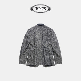 TOD'S官方2021早秋新款女装羊毛混纺夹克女收腰西装长袖外套 彩色 36