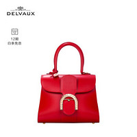 DELVAUX21特别限定女包斜挎手提包BrillantPreciousRope手袋 正红色 迷你