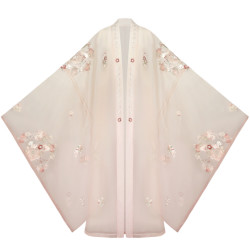 十三余小豆蔻儿问桃仙兔宋制绣花大袖衫shf152548