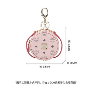 MCM 奢侈品 女士时尚粉色Visetos系列 铃鼓包Airpod保护套 MXZASVI03QH001