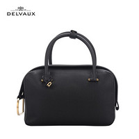 DELVAUX Cool Box系列 包包女包奢侈品新品手提包女中号 黑色