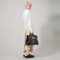 Mulberry x Alexa Chung 2021秋冬新款女包Alexa超大手提包HH7581 黑色