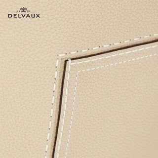 Delvaux 奢侈品女包女士包包经典系列 Pin Cabas 小牛皮手提袋 沙色白色