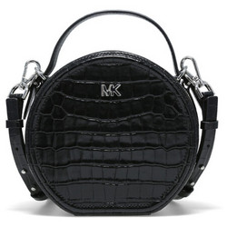 MICHAEL KORS 迈克·科尔斯 MK女包 专柜款DELANEY系列黑色单肩斜挎包 30T1SNBM2E BLACK