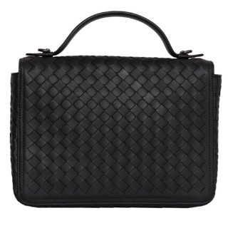 BOTTEGA VENETA 葆蝶家 女士羊皮单肩包 522922V00168175 黑色