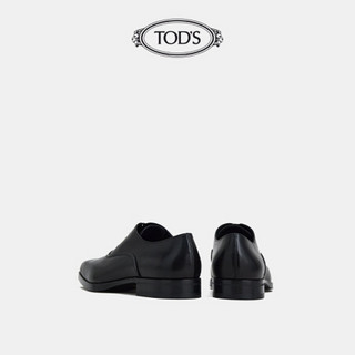 TOD'S官方2021早秋新款男鞋男士牛皮系带皮鞋商务休闲皮鞋男 黑色 46